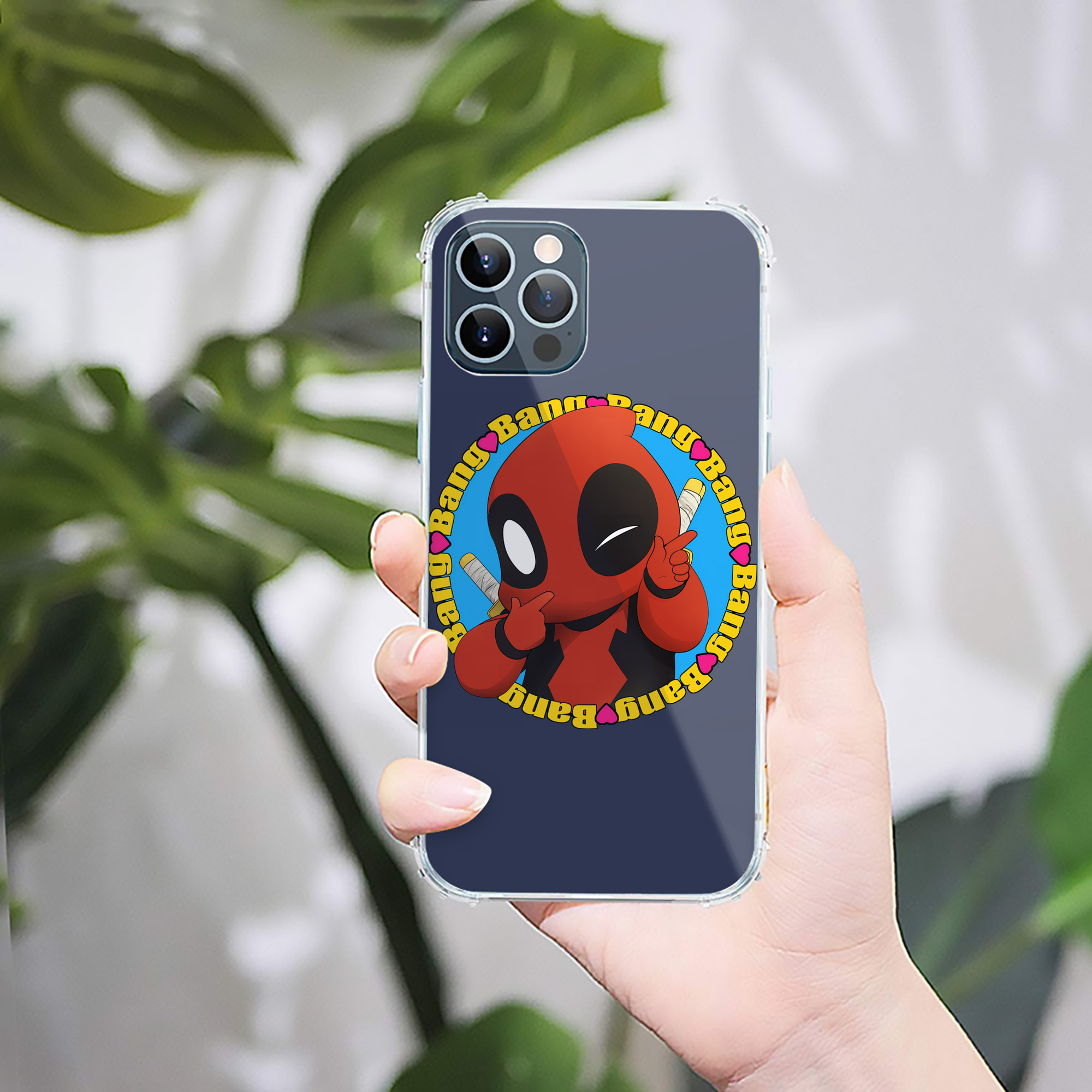 （画像用） Deadpool デッドプール 【iPhone 12シリーズ対応】透明スマホケース（クリアソフトケース）